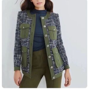 Authentic Veronica Beard tweed Fielding Dickey blazer jacket
